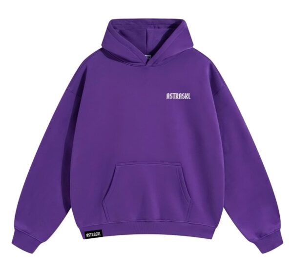 Sweat à capuche classique vestiaire violet