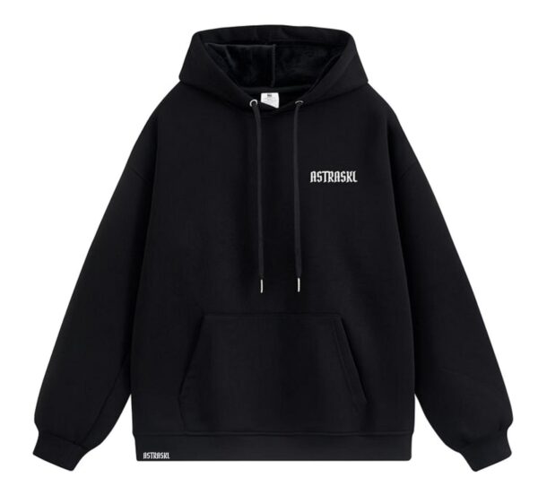 Sweat à capuche classique vestiaire noir