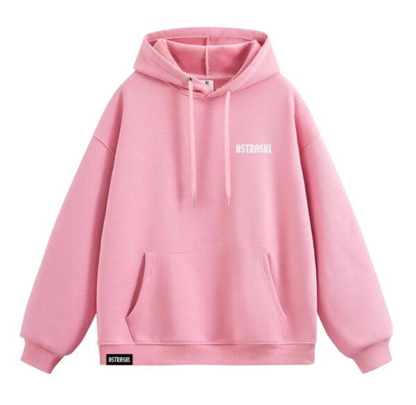 Sweat à capuche classique vestiaire rose