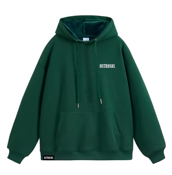 Sweat à capuche classique vestiaire vert