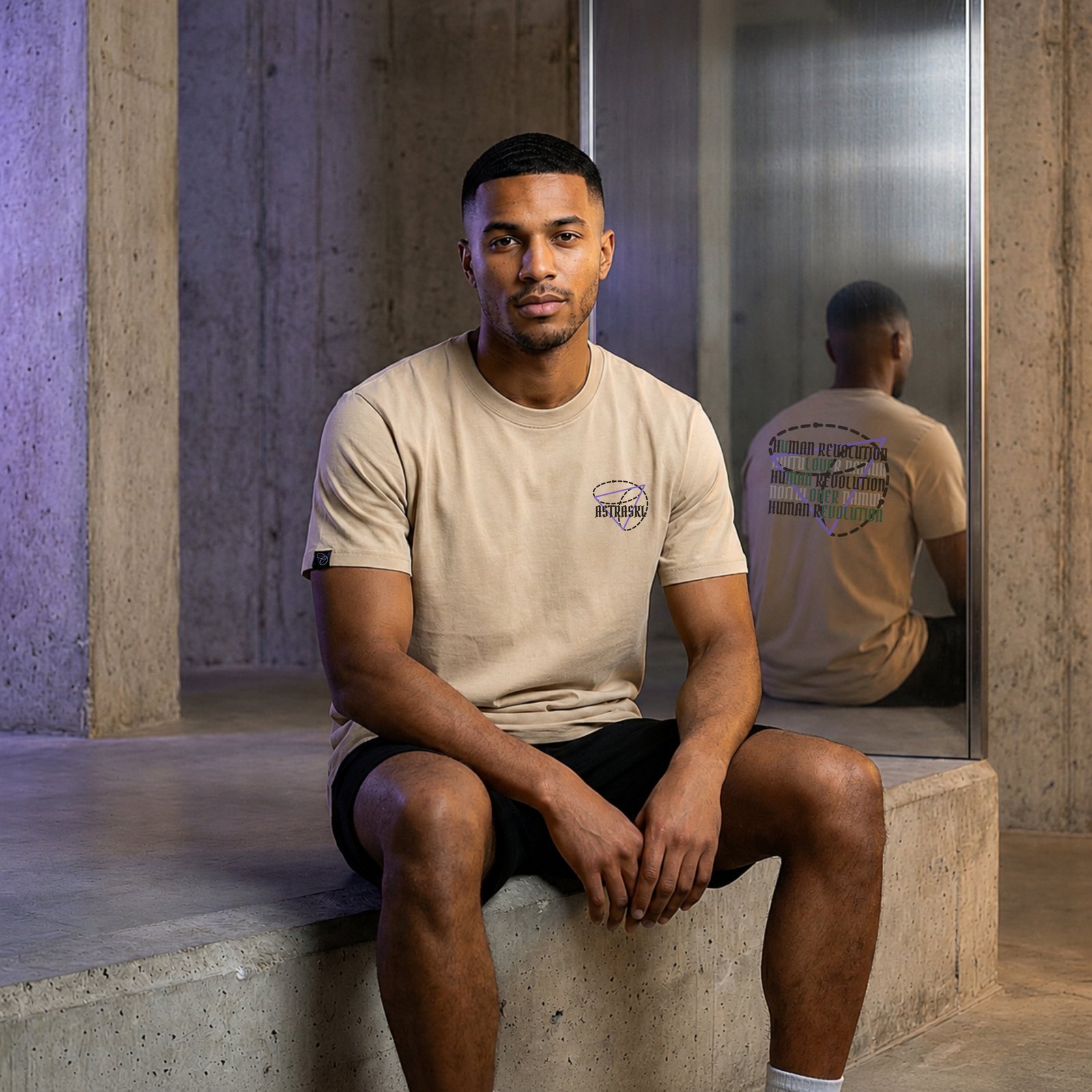 Human Revolution T‑shirt – Beige
