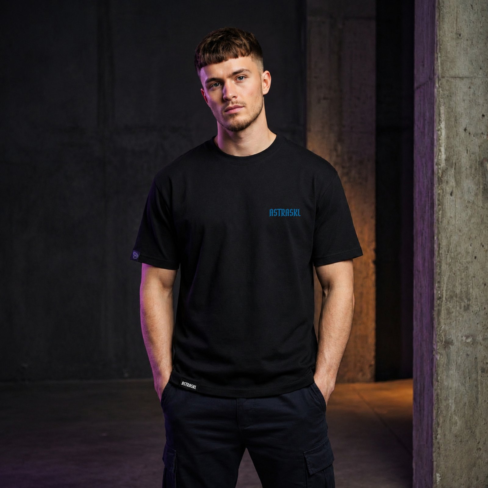 Blue World Pandemic T‑shirt – Black