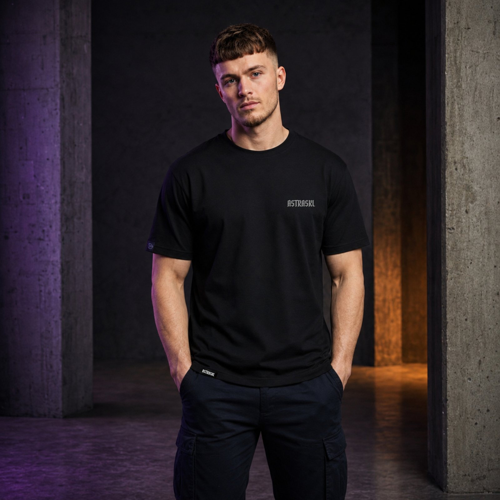 Grey World Pandemic T‑shirt – Black