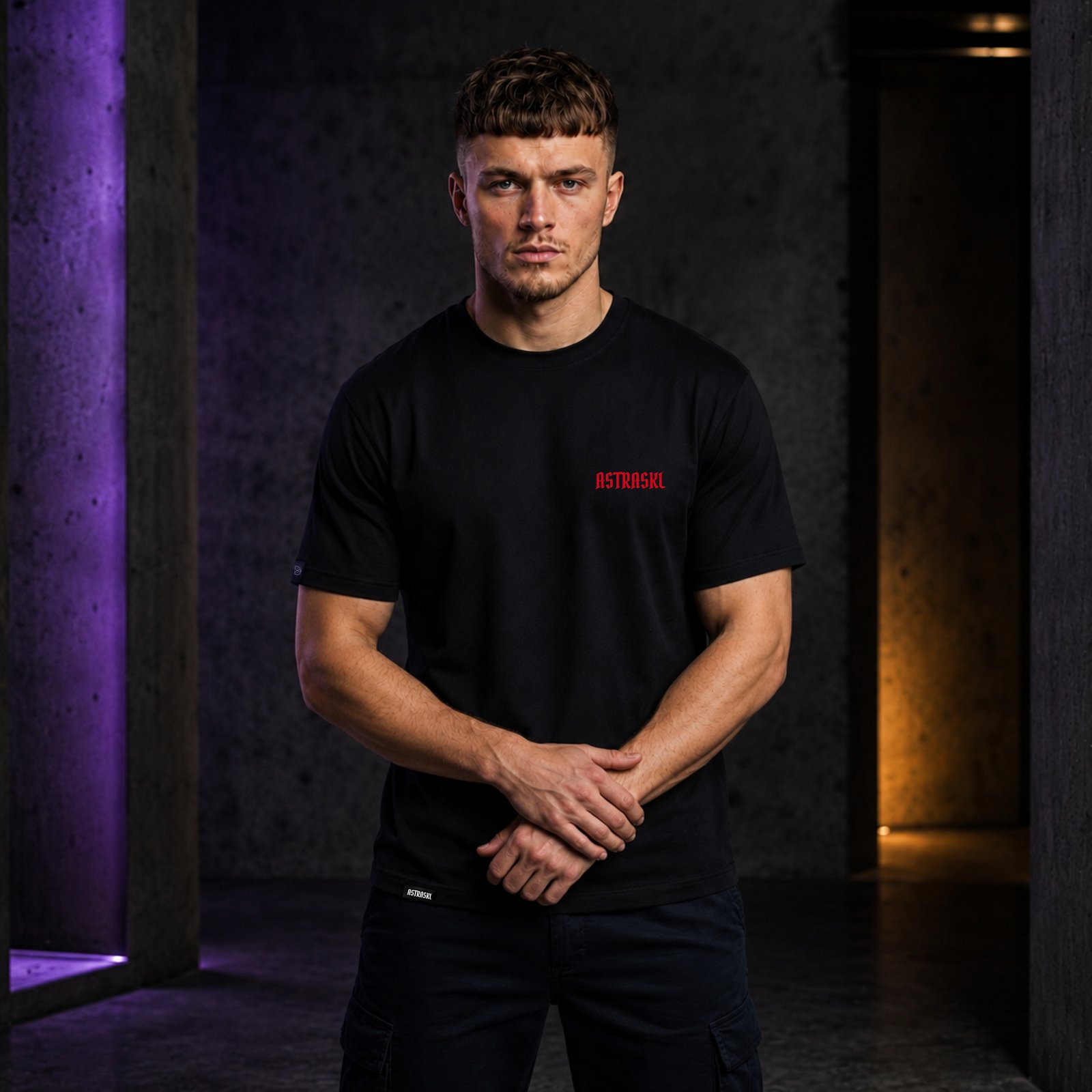 Red World Pandemic T‑shirt – Black
