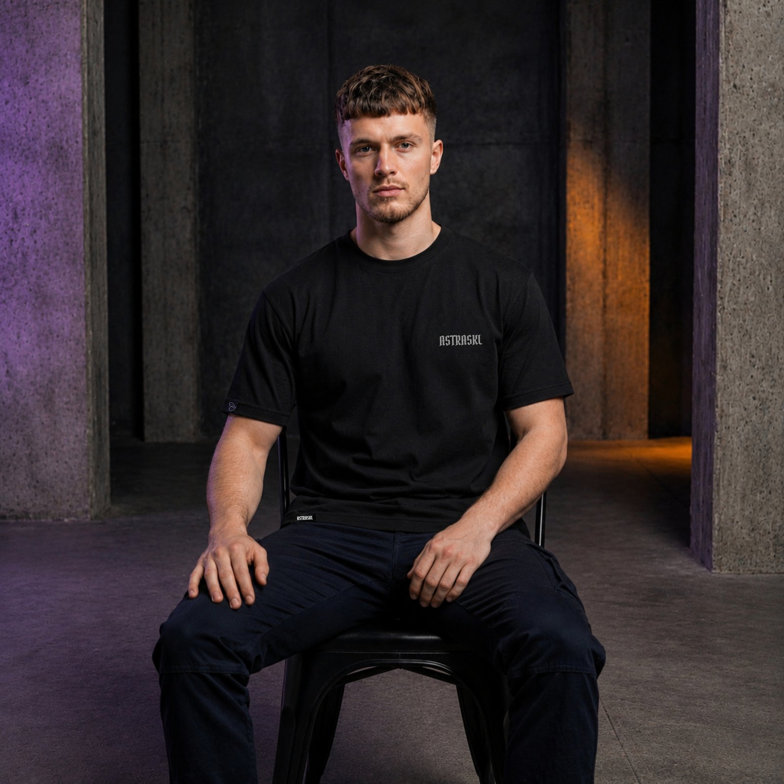 Grey World Pandemic T‑shirt – Black