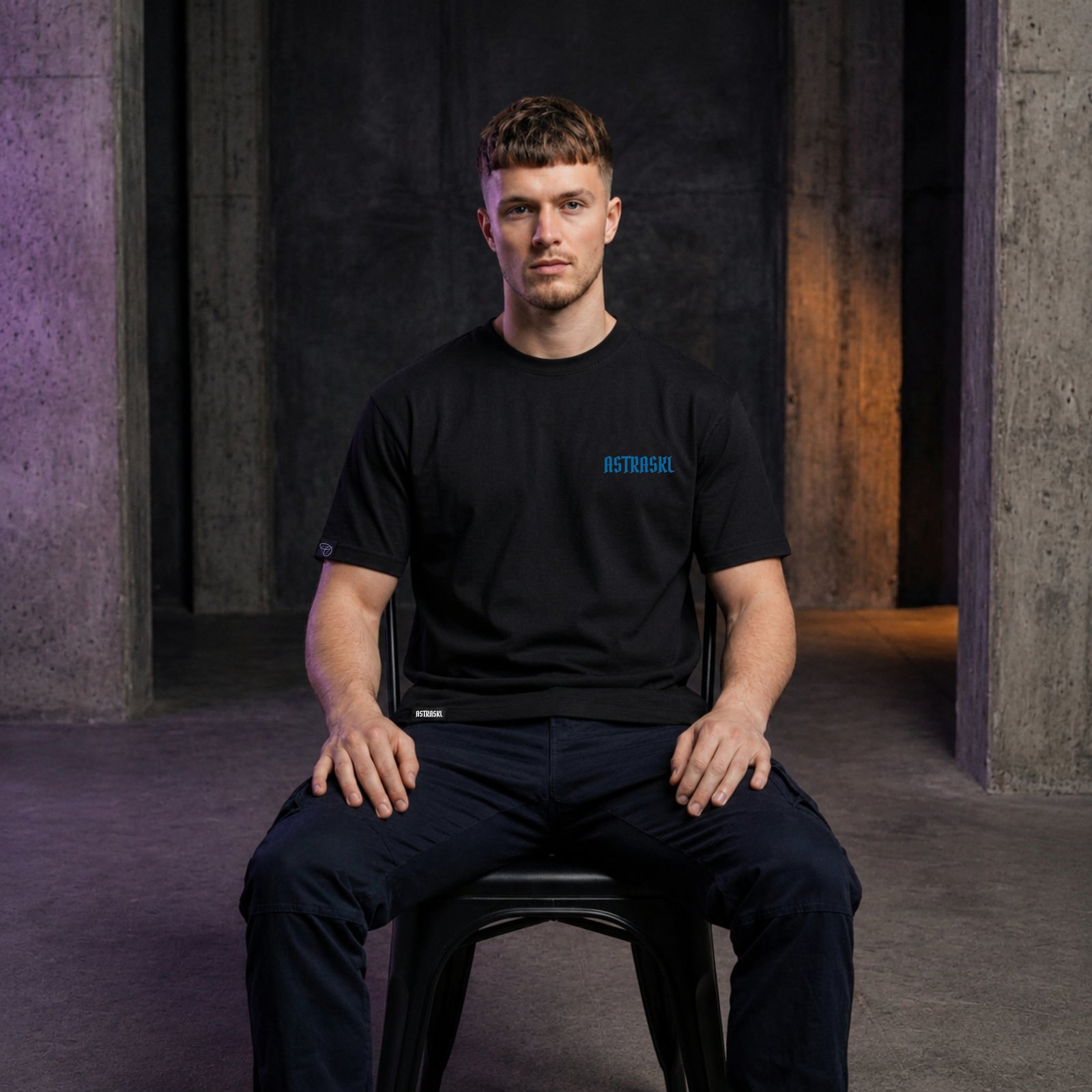 Blue World Pandemic T‑shirt – Black
